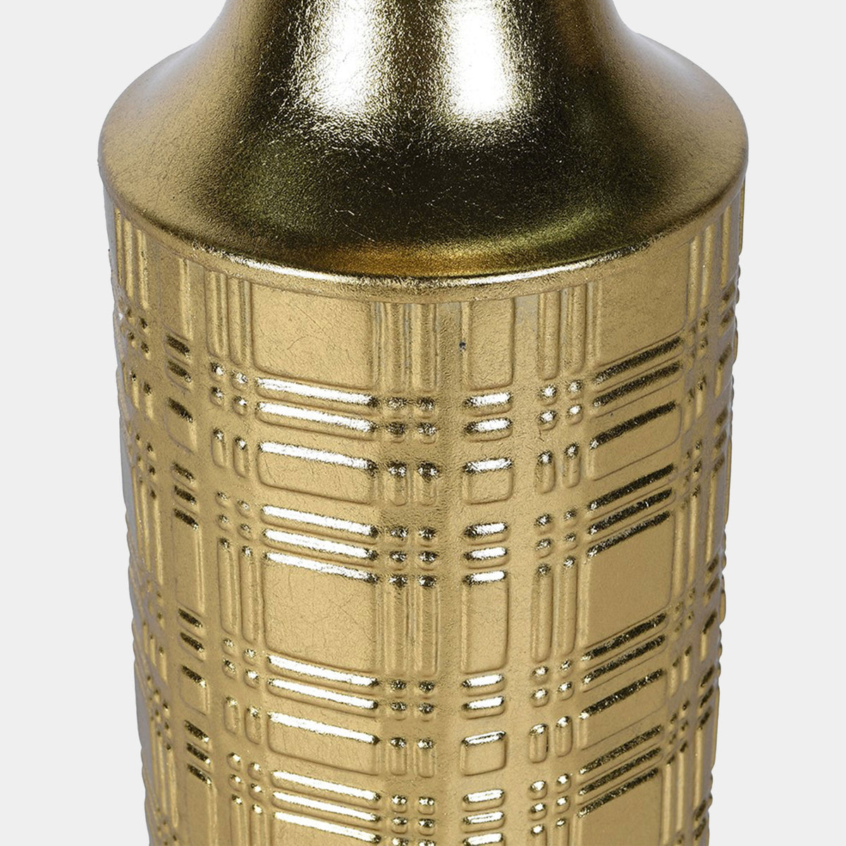 Moroccan - Iron Tall Vase, Gold