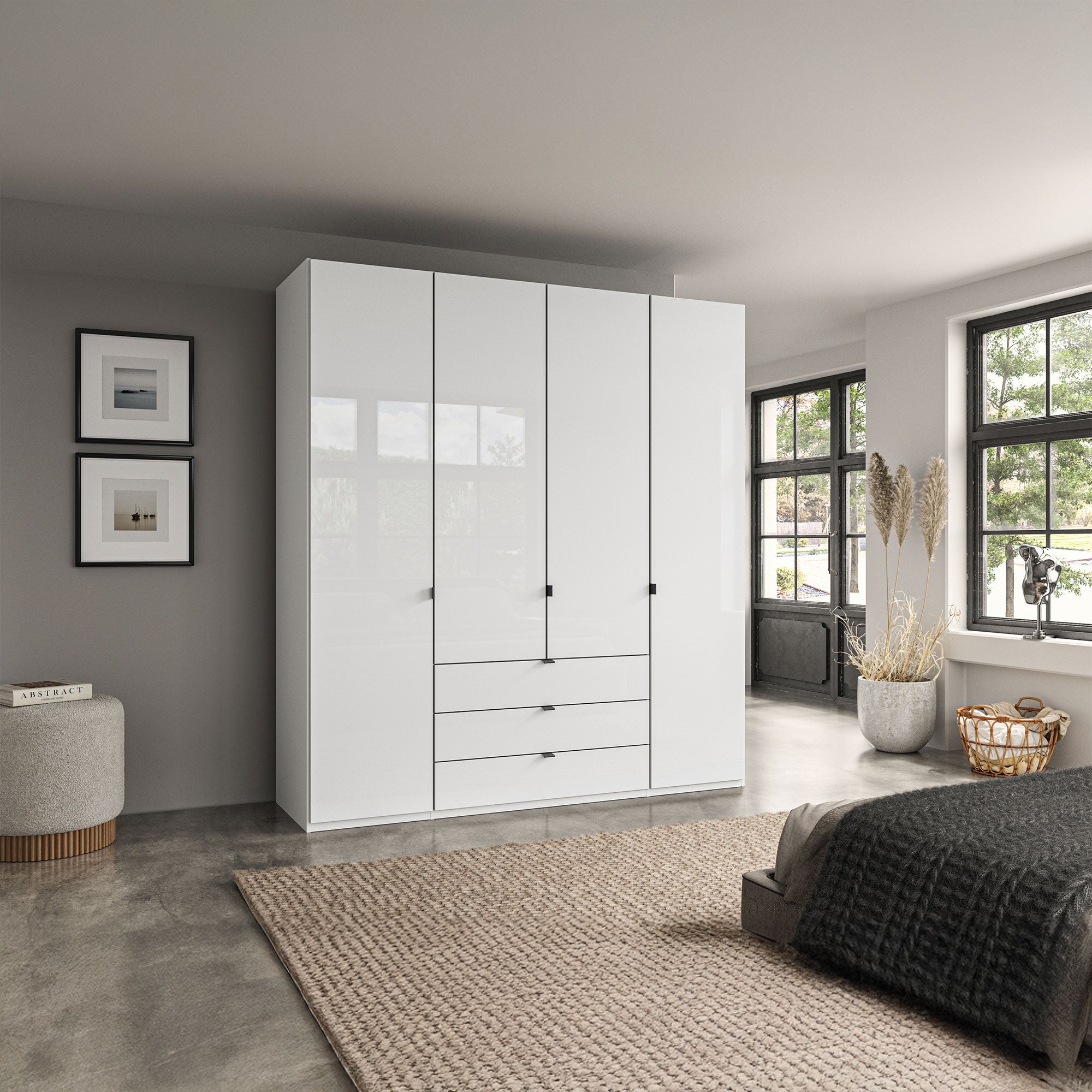 Florida - 4 Door Combi Wardrobe