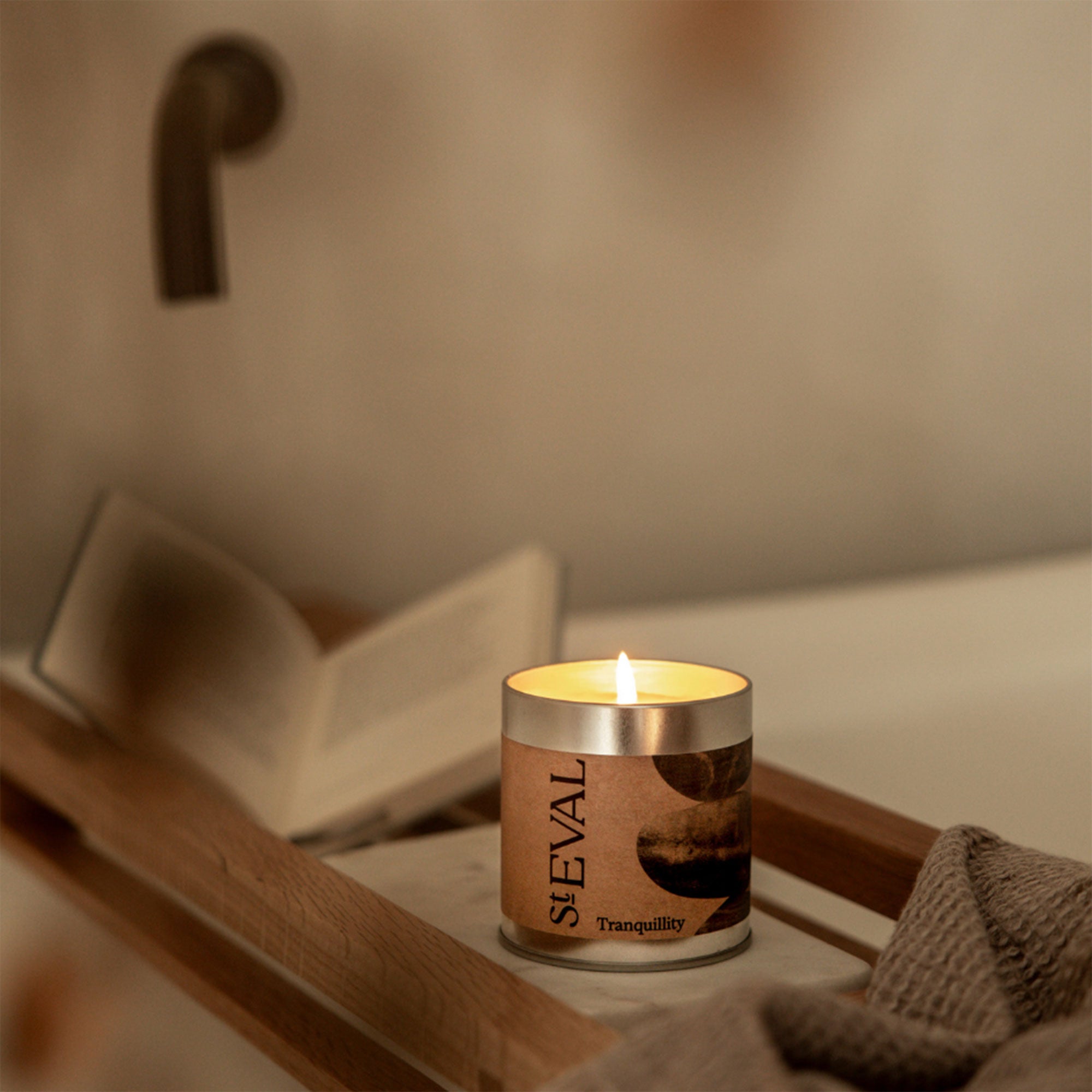 St Eval - Tranquillity Scented Tealights and Tin Candle Set