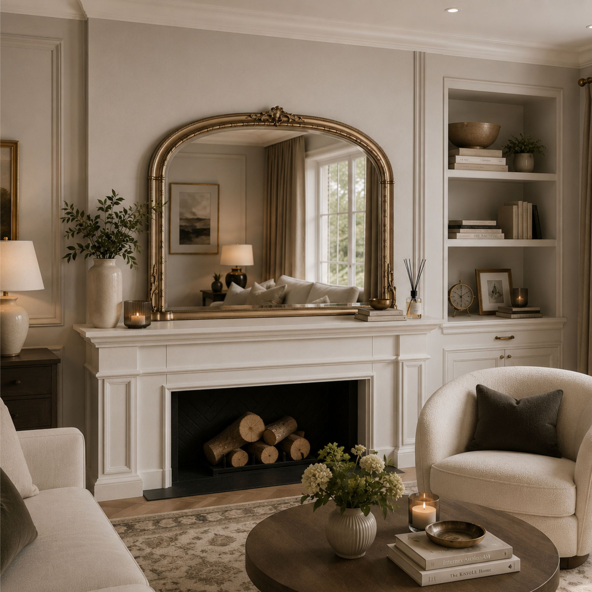Chateau Champagne - Overmantel Mirror