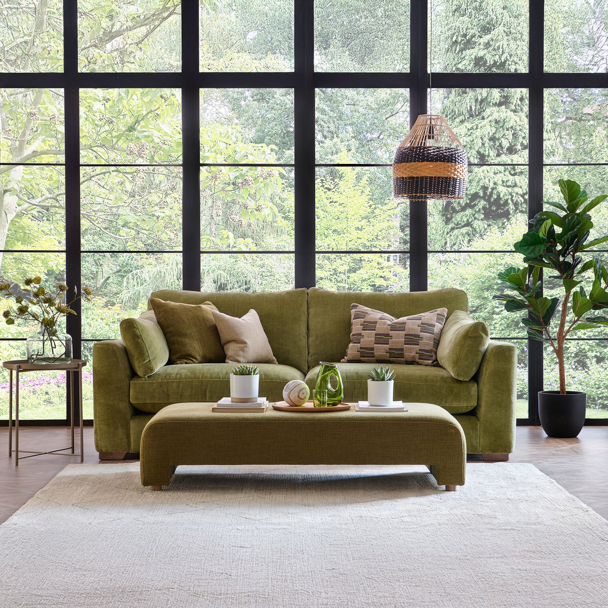 Remus - Footstool, Fabric
