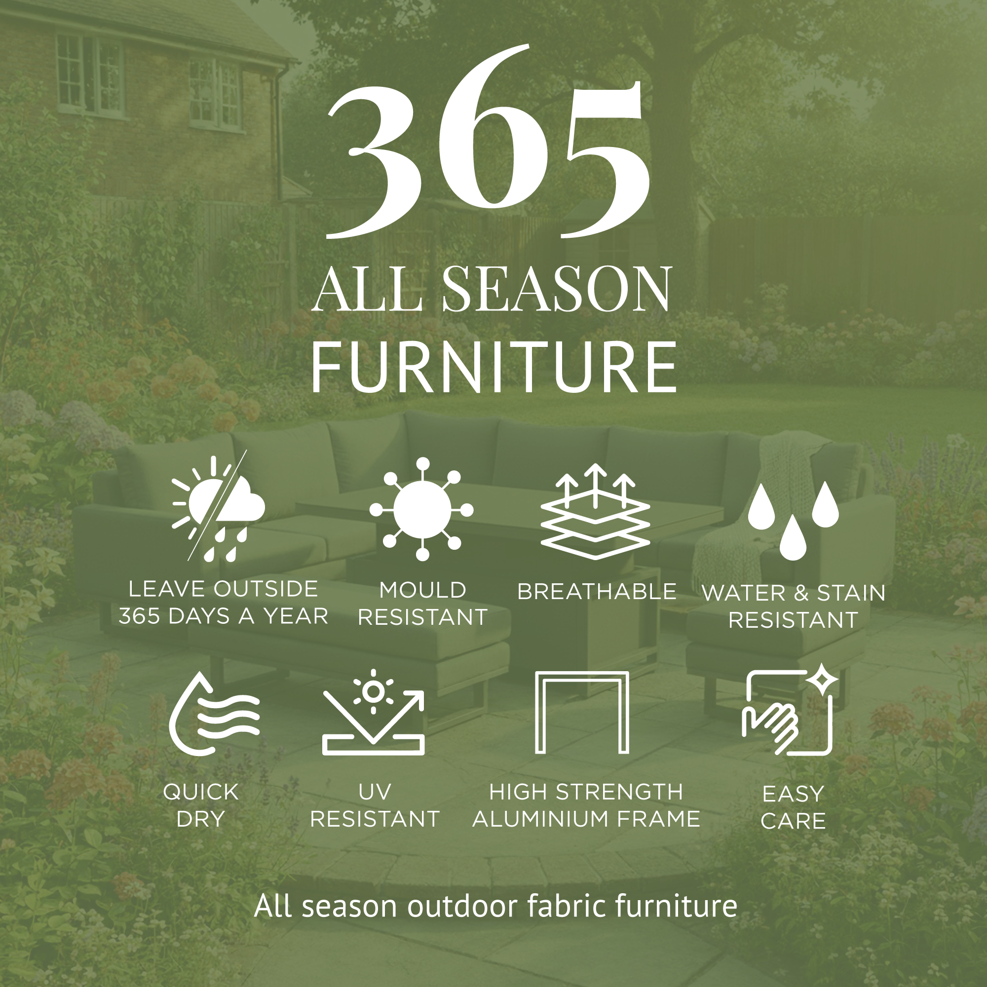 Coral Gables - Corner Garden Dining Set With Rising Table, Natural Aluminium