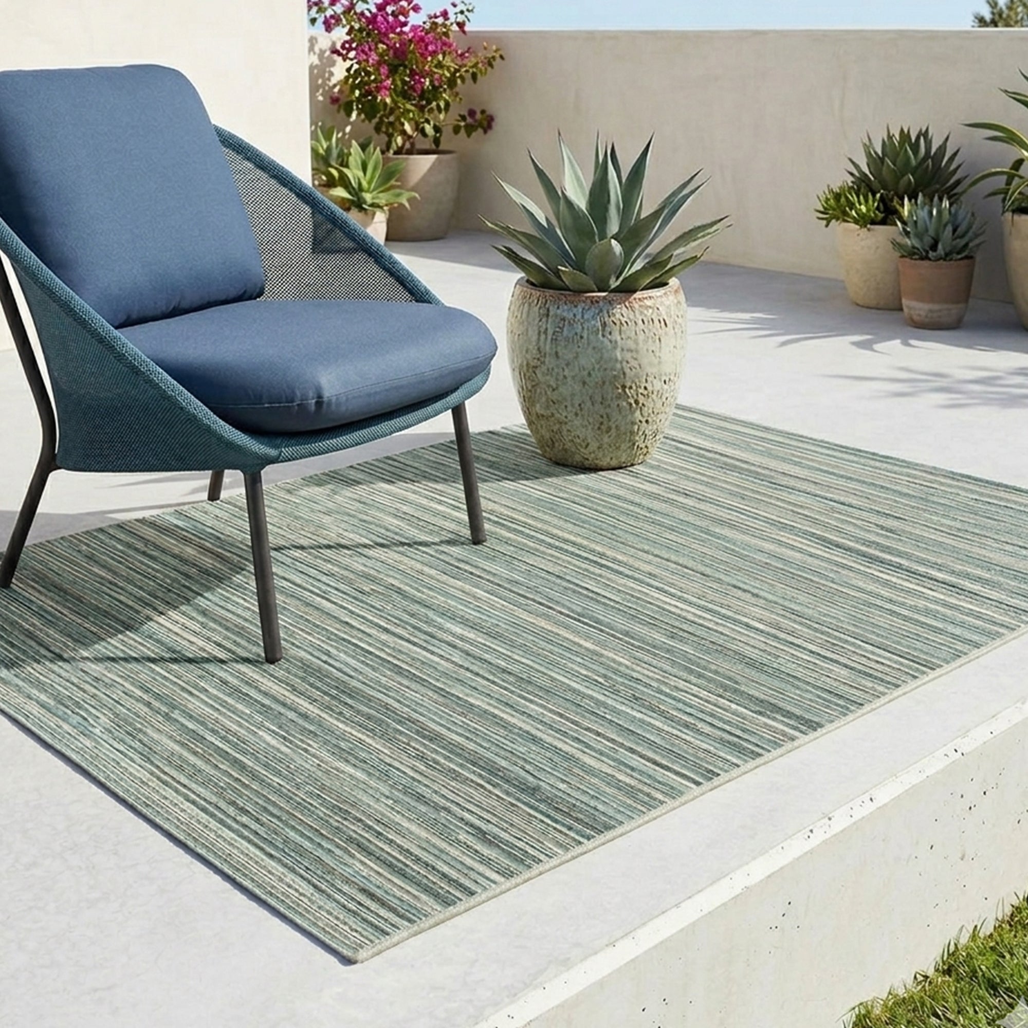 Brighton Light Blue - Outdoor Rug