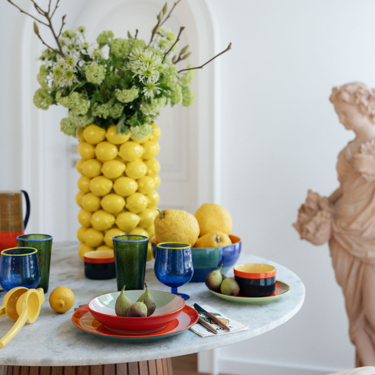 Lemon - Porcelain Vase, Yellow