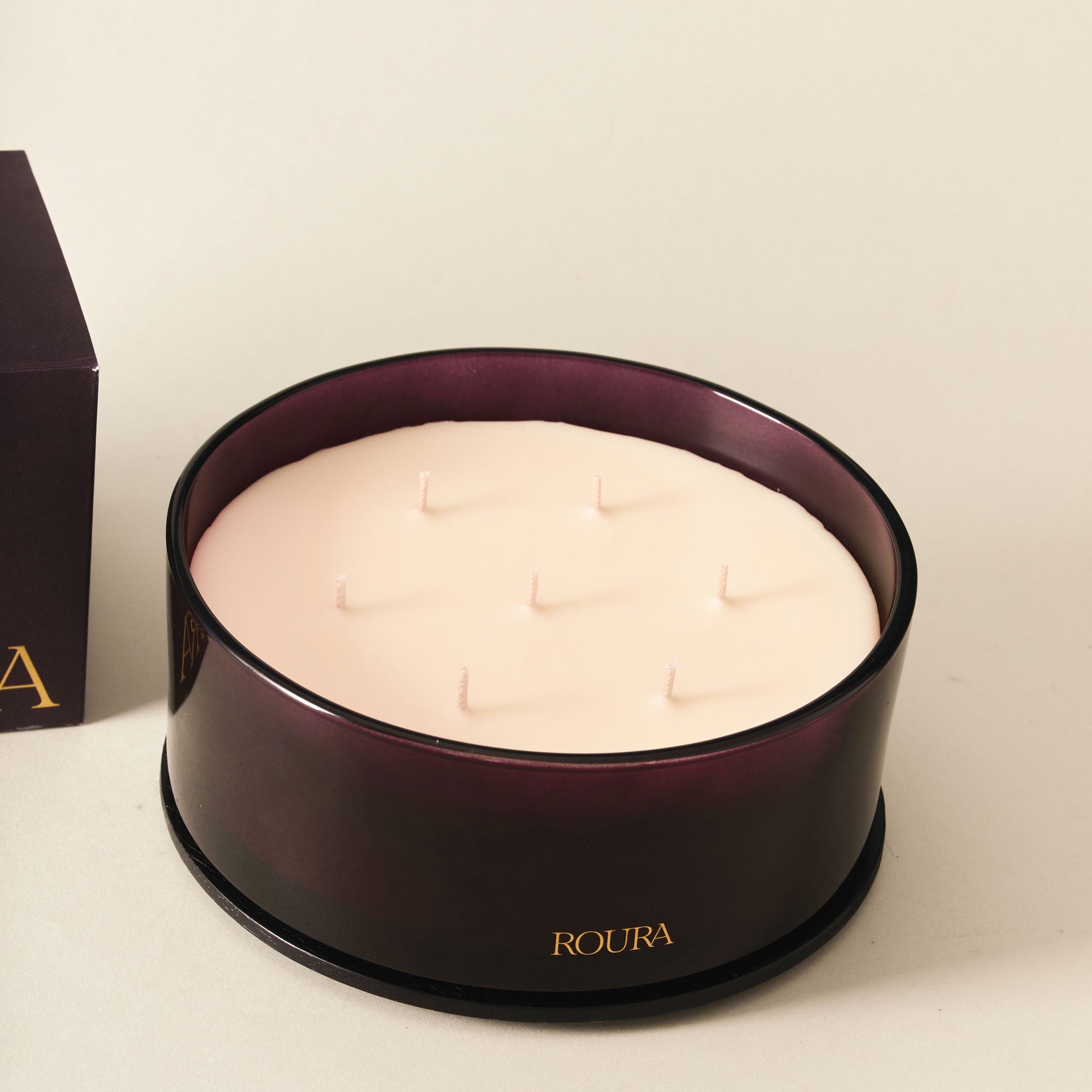 Roura September - Fig, Cypress & Almond 7 Wick Scented Candle 960g