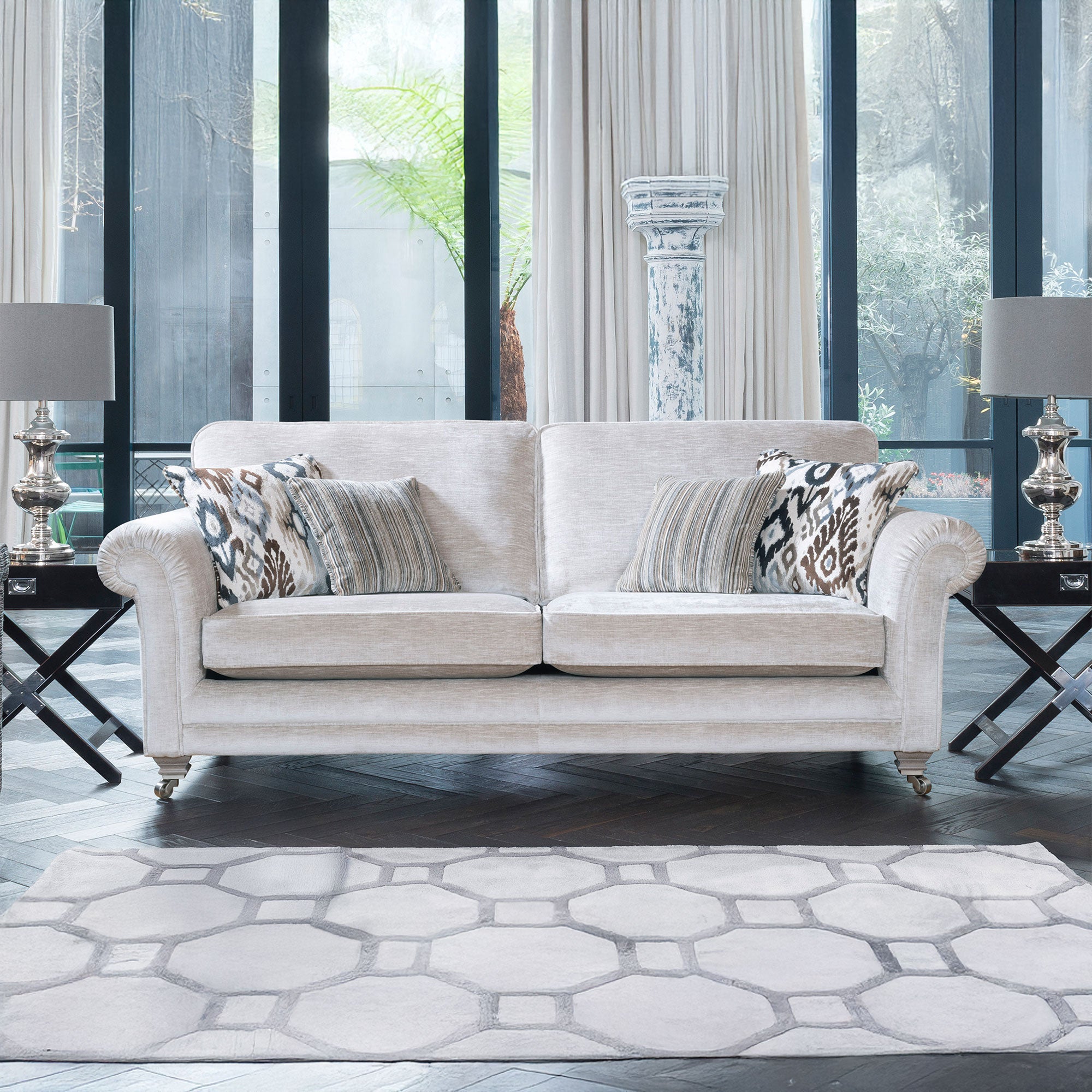 Stoneleigh - Grand Standard Back Sofa, Fabric
