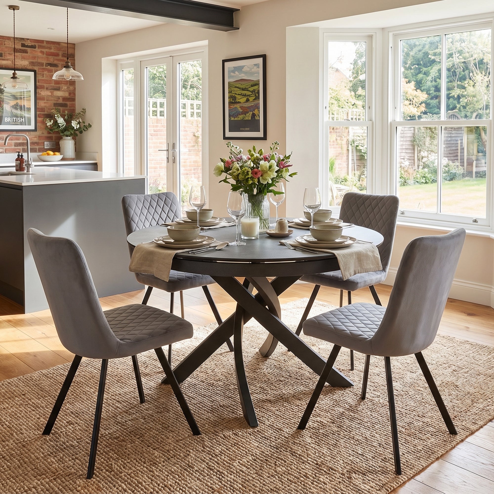 Lazio - Ceramic Extending Dining Table