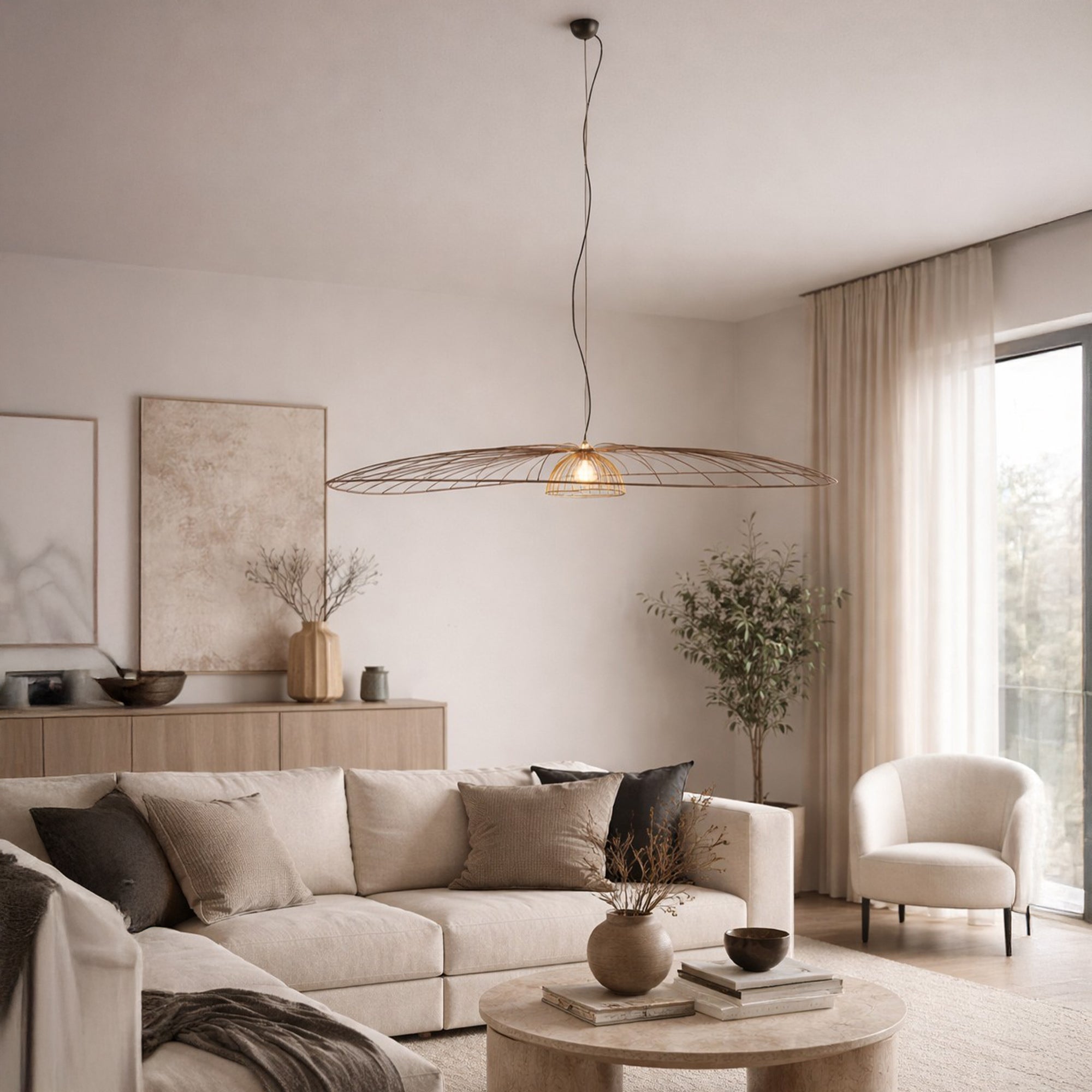 Radial Black - Pendant Ceiling Light, Extra Large