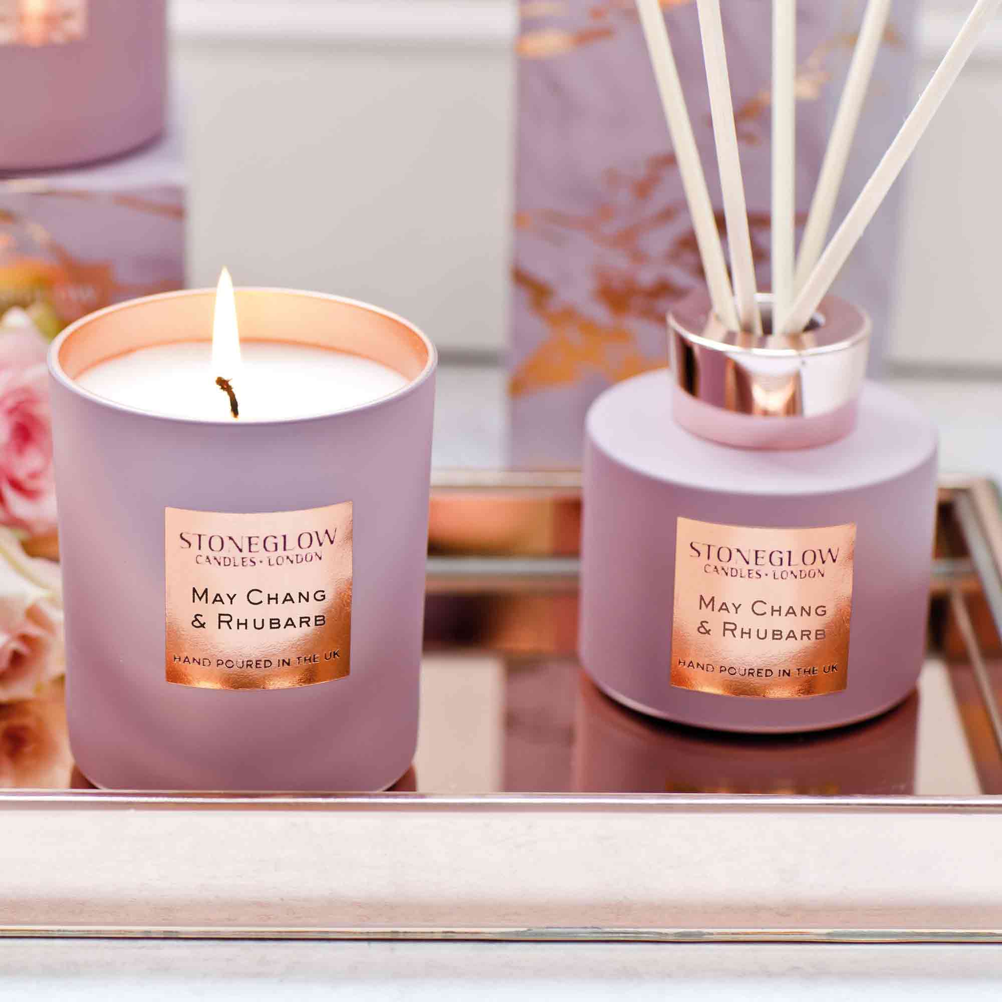 Stoneglow Luna - May Chang & Rhubarb Candle