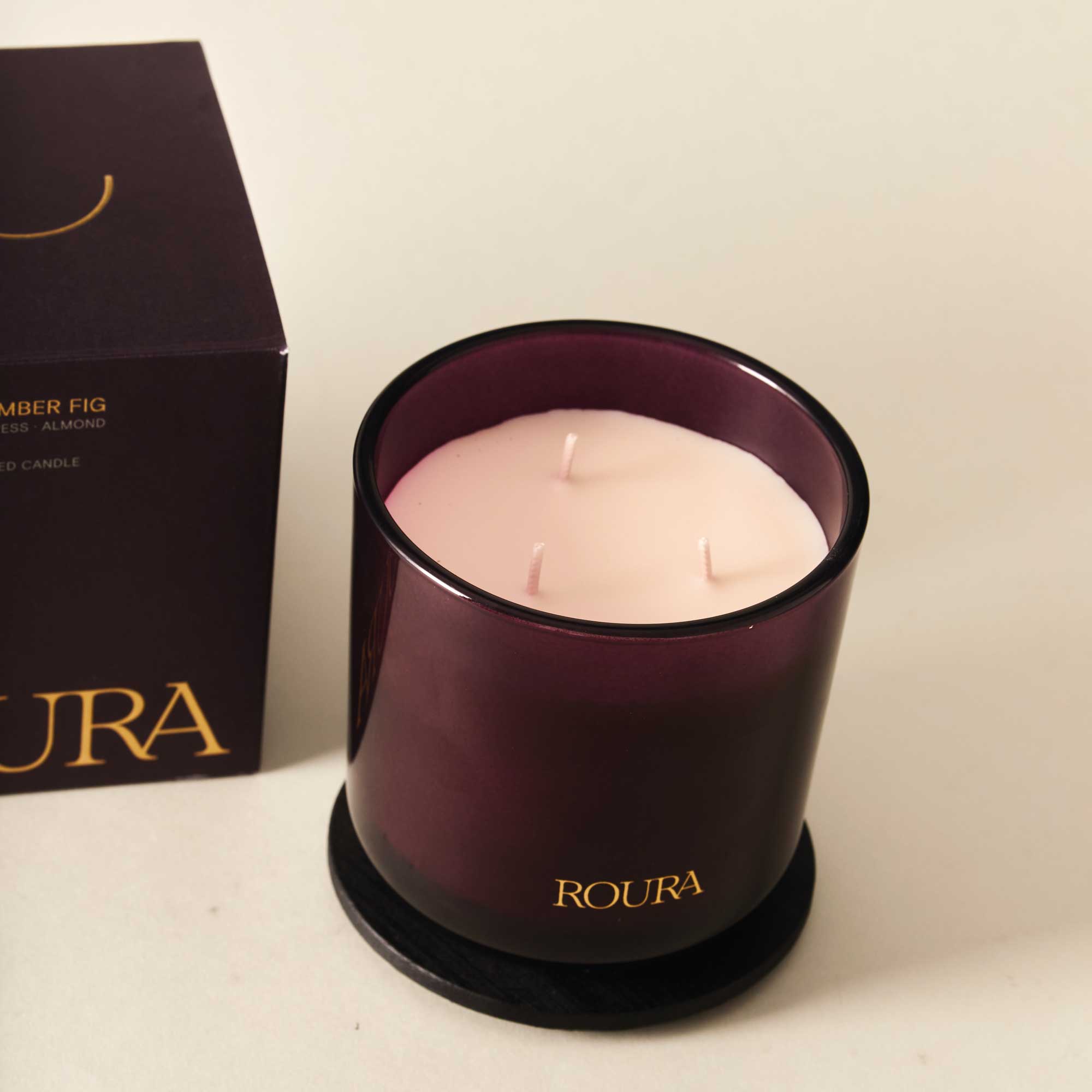 Roura - Fig 3 Wick Scented Candle 410g
