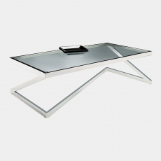 Mistral - Rectangular Coffee Table In Tempered Glass