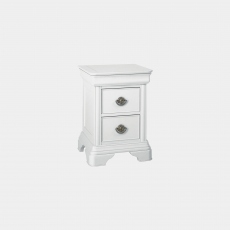 Lace - 2 Drawer Nightstand In White Painted Finish