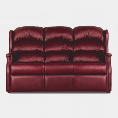3 Seat Fixed Sofa In Leather - New Woodstock