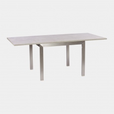 90cm Flip Top Dining Table In Concrete Effect - Amarna