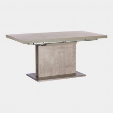 160cm Extending Dining Table In Concrete Effect - Amarna