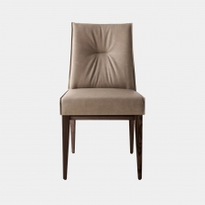 Calligaris Romy - Dining Chair In S0A Desert Fabric & P12 Smoke Frame