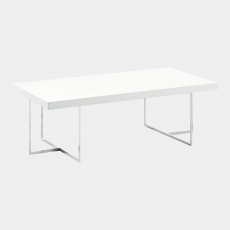 Bernini - Rectangular Coffee Table In White High Gloss
