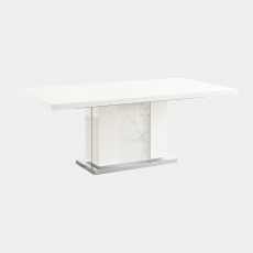 Bernini - 196cm Extending Dining Table In White High Gloss