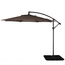 Genoa - 3m Free Arm Parasol In Taupe
