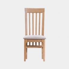 Slat Back Dining Chair In Fabric - Suffolk