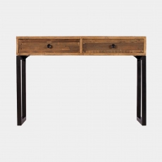 Delta - 2 Drawer Console Table In Reclaimed Timber