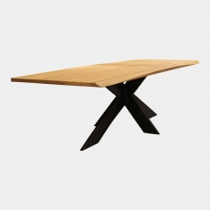 Excalibur - Extreme Edge Dining Table In Solid Wild Oak