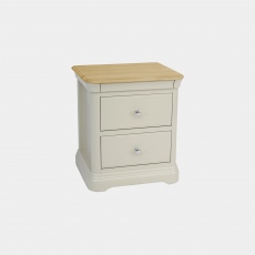 2 Drawer Bedside Chest In Oak Finish - Reed