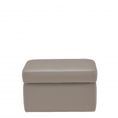 Varese - Storage Footstool In Leather