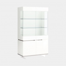 Polar - Curio Cabinet In White High Gloss