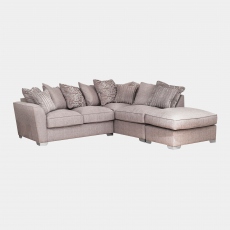 Memphis - Pillow Back RHF Chaise Corner Group In Fabric