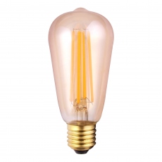 Vintage - Valve LED 8w ES Tinted Warm White Dimmable Light Bulb