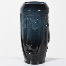 Face - Large Ink Vase