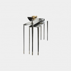 Cattelan Italia Etoile - Nest Of 2 Consoles Tables In Lacquered Steel