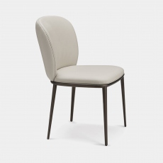 Cattelan Italia Chrishell ML - Dining Chair In Synthetic Leather & Metal Leg