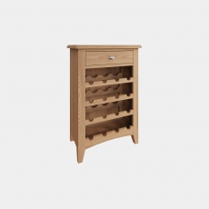 Burham - Wine Cabinet Oak Finish