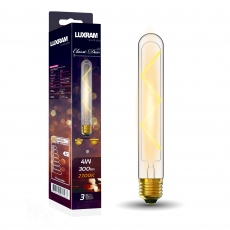 Tubular - 4w LED ES Amber Light Bulb