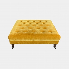 Blackwell - Large Button Footstool In Fabric