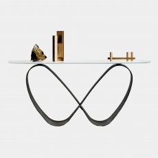 Console Table In Clear Glass - Cattelan Italia Butterfly