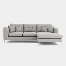 Small RHF Chaise Standard Back Sofa In Fabric - Colorado