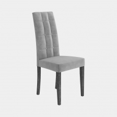 Isabella - Dining Chair In Grey Vermont Microfibre