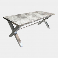 Mirage - Dining Table In Grey Ceramic
