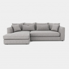 Small LHF Chaise Sofa In Fabric - Cirrus
