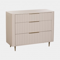 Lille - 3 Drawer Chest High Gloss Finish