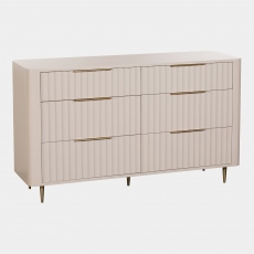 Lille - 6 Drawer Wide Chest High Gloss Finish