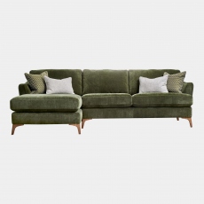 Small LHF Chaise Sofa In Fabric - Mason