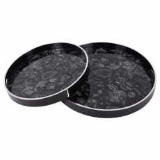 Laura Ashley Louise - Set of 2 Floral Print Trays