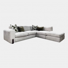 Maya - 3 Seat RHF Corner Group With Loafer Stool In Fabric