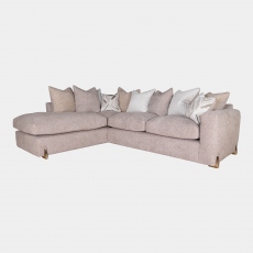LHF Pillow Back Corner Sofa In Fabric - Caprice