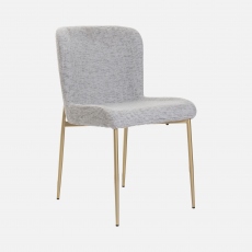 Carmel - Dining Chair In Fog Fabric