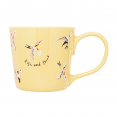 Cath Kidston - Love Birds Yellow Dolly Mug